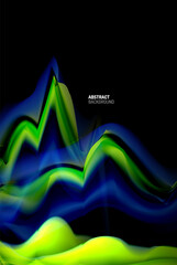 Liquid gradients abstract background, color wave pattern poster design for Wallpaper, Banner, Background, Card, Book Illustration, landing page