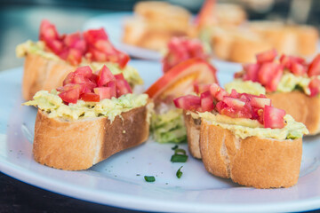 Platos de menu restaurante