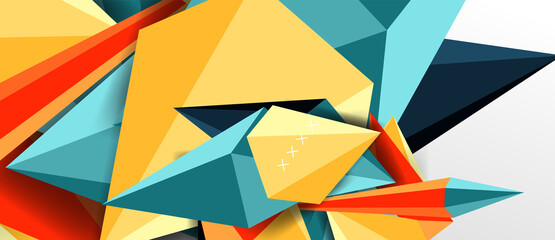 Trendy simple triangle abstract background, dynamic motion concept. Vector Illustration For Wallpaper, Banner, Background, Card, Book Illustration, landing page