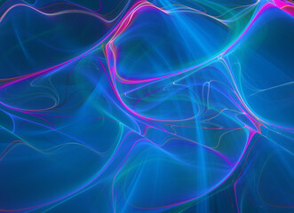 Abstract color dynamic background with lighting effect. Fractal texture. Fractal art