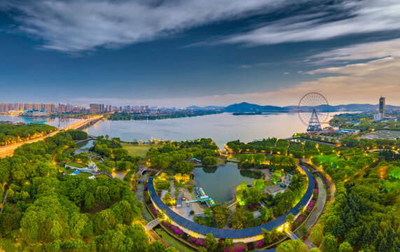 Taihu Lake scenic spot, Wuxi City, Jiangsu Province, China
