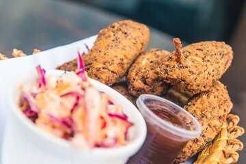 Platos de menu restaurante