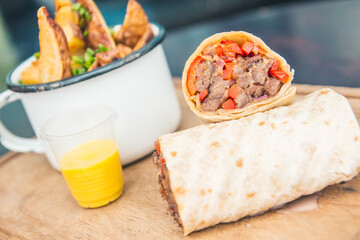 Platos de menu restaurante