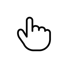 finger touch icon line art design