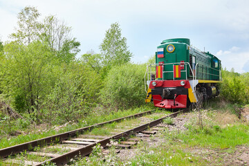 Obraz premium Old train in nature, Russia