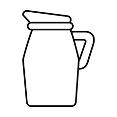 drink jug icon, line style
