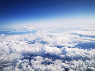 Obraz na płótnie Canvas clouds from the aircraft