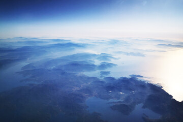 greece from the aircraft