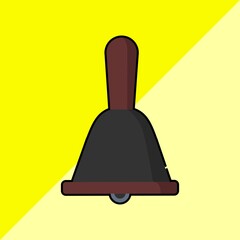 Vector icon of a bell.