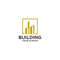 building construction logo, modern, unique, clean