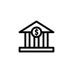bank icon logo illustration design