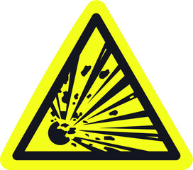 Explosion risk sign