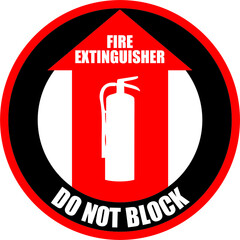 Fototapeta Fire extinguisher sign obraz