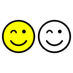 Emoticon icon vector illustration