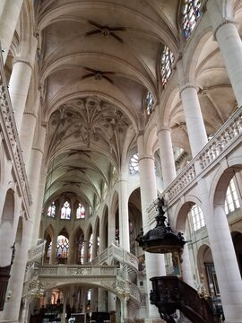 The interior of the Church Saint-&Eacute;tienne-du-Mont, Paris