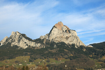 Big and small Mythen mountains