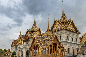 Bangkok, Thailand - Jun 19, 2020 : One landmark of the Grand Palace is a complex of buildings at the heart of Bangkok.