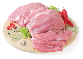 boneless ham - isolated