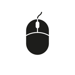 Computer mouse icon. Simple vector illustration on a white background