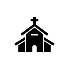 church icon logo illustration design