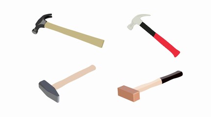 Vector Isolated Set of Different Hammers