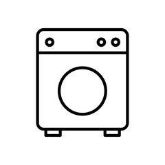 Fototapeta premium Washing machine line icon