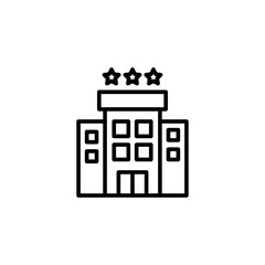 hotel icon logo illustration design