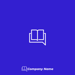 flat minimalist logo for online class or live streaming home schooling discussion