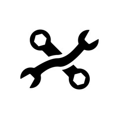 Cross wrench icon