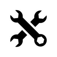 Cross wrench icon