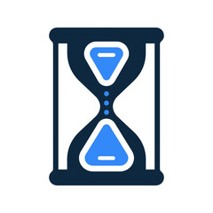 Hourglass, sand clock, time management icon