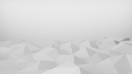 Polygon geometric triangle white gray abstract background. 