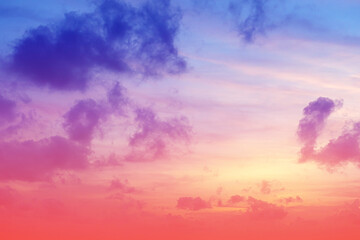 sweet pastel cloudy sky sunset or sunrise