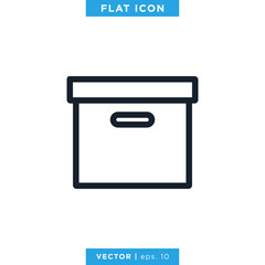 Box Icon Vector Design Template