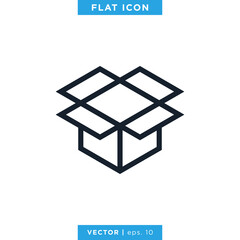 Box Icon Vector Design Template