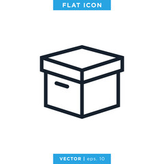 Box Icon Vector Design Template