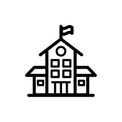 school icon logo illustration design