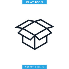 Box Icon Vector Design Template