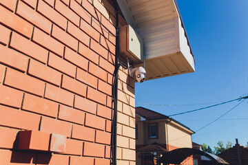 Security IR camera for monitor events in city.