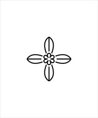 flower icon,vector best line icon.
