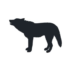Wolf silhouette