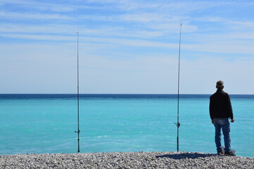 fisherman on the beach