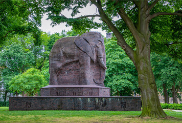 Der Elefant in Bremen - Skulptur aus Backstein