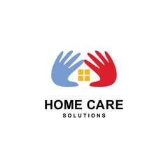 Fototapeta premium home care logo vector illustration