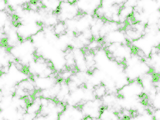 Abstract background texture of white marble with green parts. Abstract digital background. Marble texture with black and white colors. Original artwork. Stone imitation wallpaper