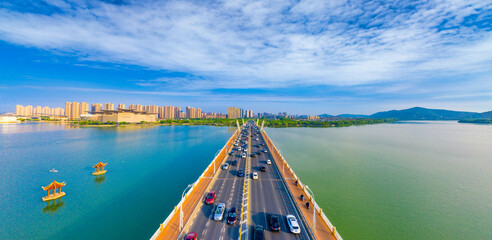 Li Lake bridge, Wuxi, Jiangsu Province, China