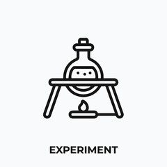 experiment icon vector. experiment sign symbol