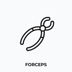 forceps icon vector. forceps sign symbol