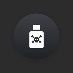 Obraz premium Poison - Matte Black Web Button