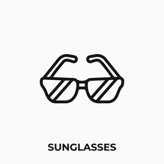 sunglasses icon vector. sunglasses sign symbol